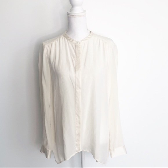 Eileen Fisher Tops - Eileen Fisher cream silk top size small